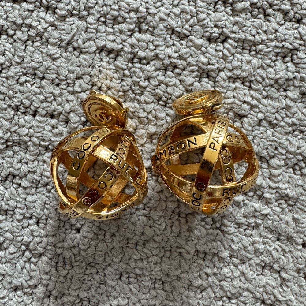 Vintage Authentic Chanel Earrings